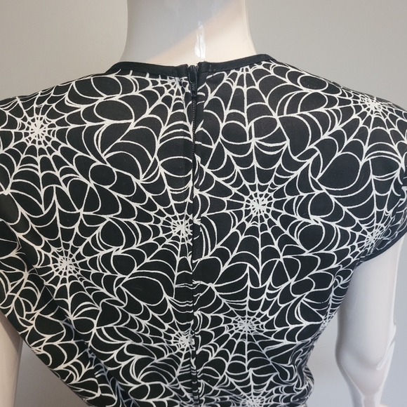 Pinup Couture Heidi Dress in Spiderweb Print, VGUC, Size 2X - Picture 6 of 10